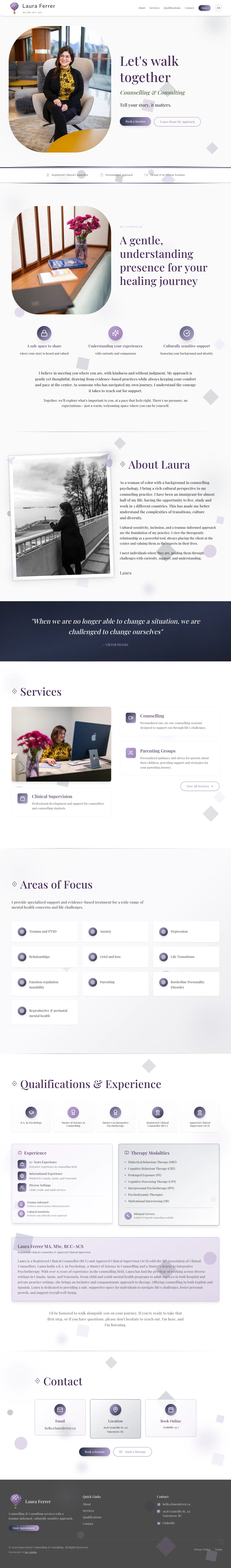 Full page screenshot of Laura Ferrer